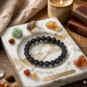 The Inaara Zodiac Bracelet – Black Obsidian Energy Healing Beaded Bracelet for Protection & Balance