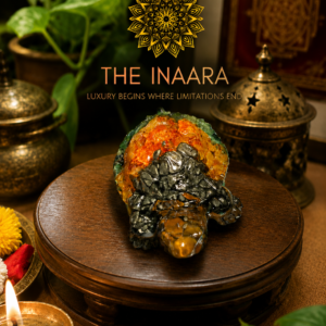 The Inaara Luxury Vastu Turtle Crystal Showpiece for Wealth, Prosperity & Home Décor
