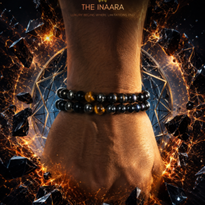 The Inaara Triple Protection Bracelet – Natural Tiger Eye, Black Obsidian & Hematite Bracelet for Protection, Confidence, Grounding & Positive Energy
