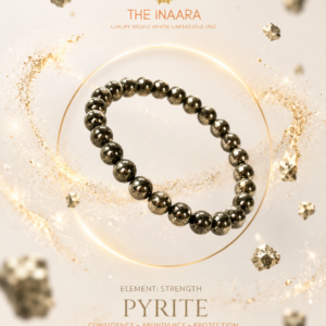 The Inaara Natural Pyrite Bracelet for Confidence, Abundance & Protection